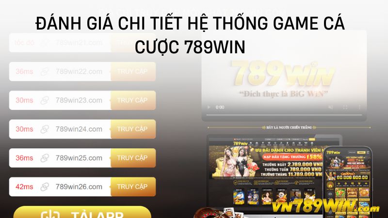 Đánh giá chi tiết hệ thống game cá cược 789WIN 