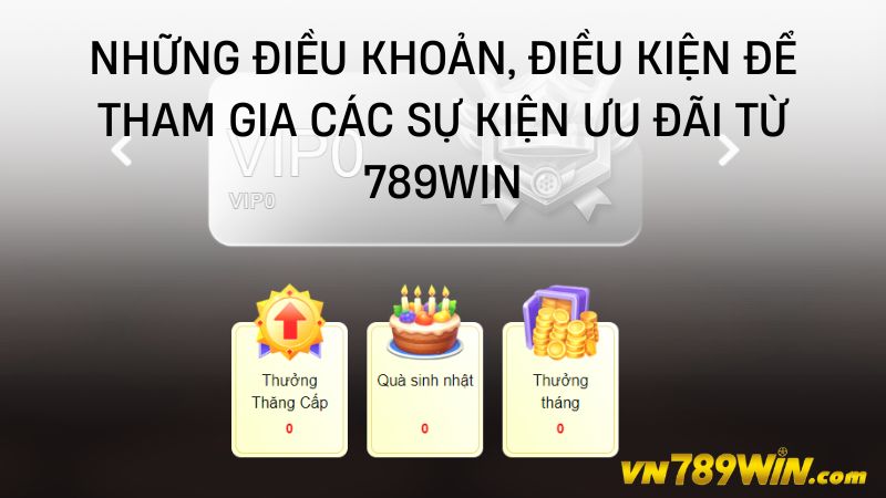 Những điều khoản, điều kiện để tham gia các sự kiện ưu đãi từ 789WIN