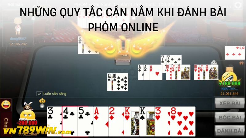 Những quy tắc cần nắm khi đánh bài phỏm online