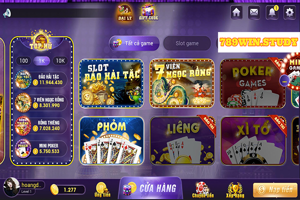 Top các game bài đổi thưởng hot hít nhất hiện nay tại 789win